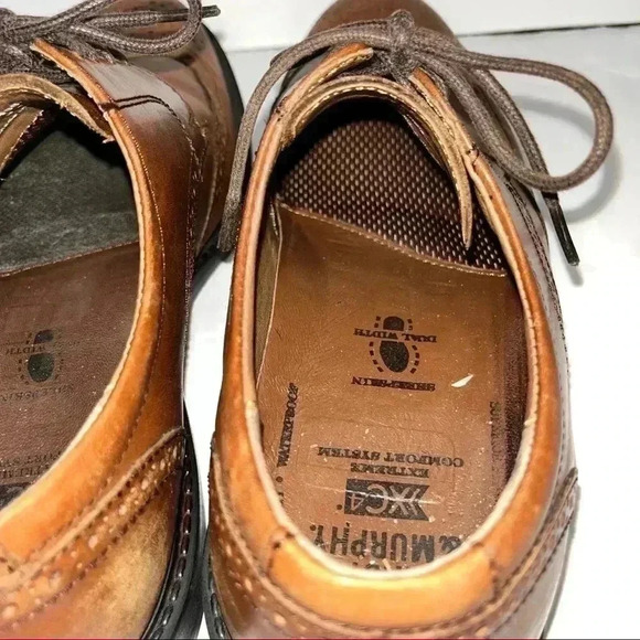 Johnston and Murphy Mens Brown Wingtip 👞 shoes - Picture 7 of 10